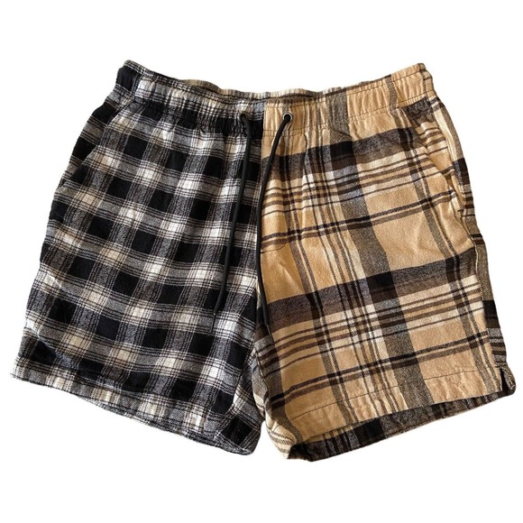 Pacsun Volley Mens Shorts Plaid PatchWork Multicolor Small Academia Skater‎ - Picture 1 of 12